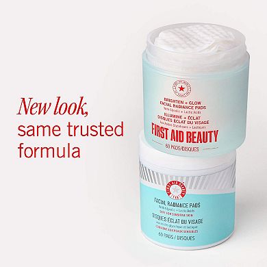 Brighten + Glow Facial Radiance Pads with Glycolic + Lactic Acids