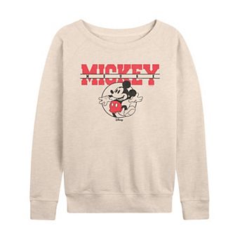 Women's Disney's Mickey Mouse Graphic French Terry Long Sleeve Tee