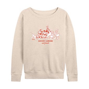Women's Disney's Mickey Mouse & Friends French Terry Long Sleeve Tee