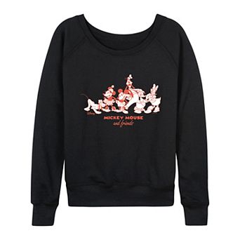 Women's Disney's Mickey Mouse & Friends French Terry Long Sleeve Tee