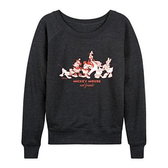 Women's Disney's Mickey Mouse & Friends French Terry Long Sleeve Tee