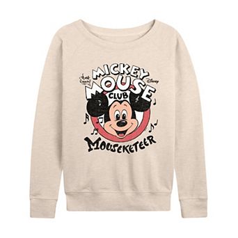 Women's Disney's Mickey Mouse Club Mouseketeer French Terry Long Sleeve Tee