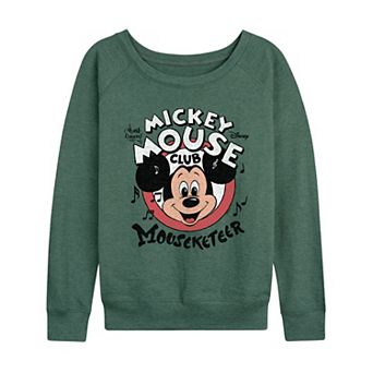 Women's Disney's Mickey Mouse Club Mouseketeer French Terry Long Sleeve Tee