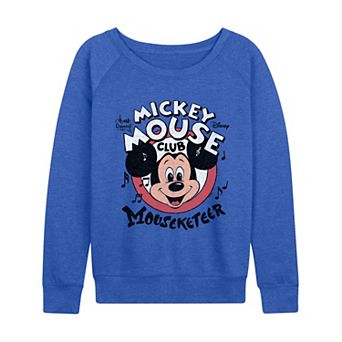 Women's Disney's Mickey Mouse Club Mouseketeer French Terry Long Sleeve Tee