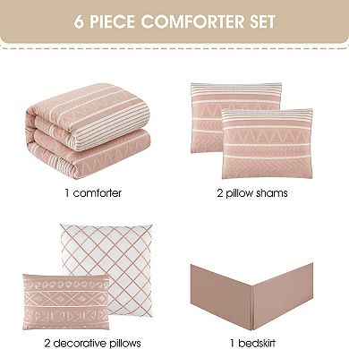 Nanshing Cleluya Striped Cotton Comforter Set