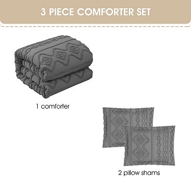 Nanshing Alogma Geometric Clip Comforter Set