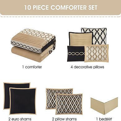 Nanshing Caval Geometric Jacquard Comforter Set