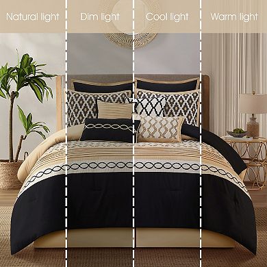 Nanshing Caval Geometric Jacquard Comforter Set