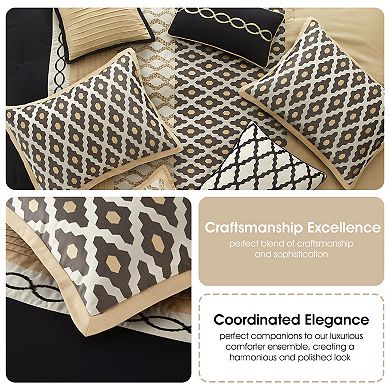 Nanshing Caval Geometric Jacquard Comforter Set