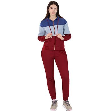 Women’s ColorBlock Zip-Up Sweatsuit