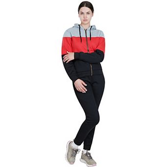 Women’s ColorBlock Zip-Up Sweatsuit