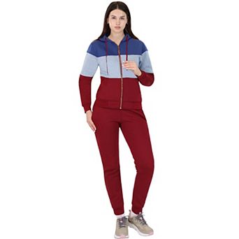 Women’s ColorBlock Zip-Up Sweatsuit