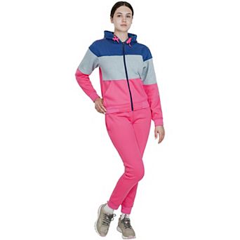 Women’s ColorBlock Zip-Up Sweatsuit