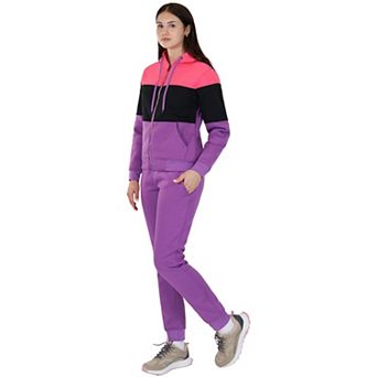 Women’s ColorBlock Zip-Up Sweatsuit