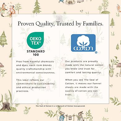 Christmas Print Cotton Flannel Sheet Set