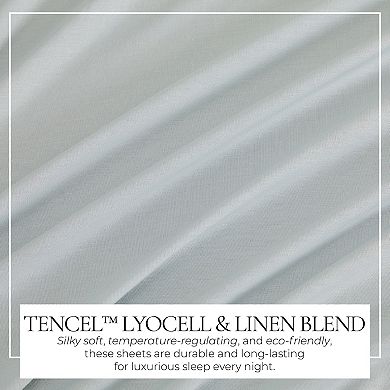 TENCEL™ Lyocell & Linen Blend Soft Sheet Set and Pillowcases
