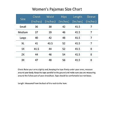 Elegant Emily Women's Plus Size Star Cami Sleeveless Sleep Gown