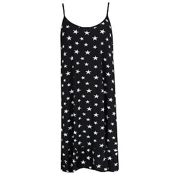 Elegant Emily Women's Plus Size Star Cami Sleeveless Sleep Gown