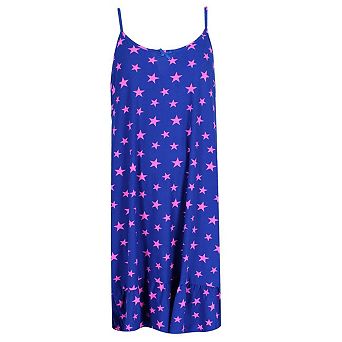 Elegant Emily Women's Plus Size Star Cami Sleeveless Sleep Gown