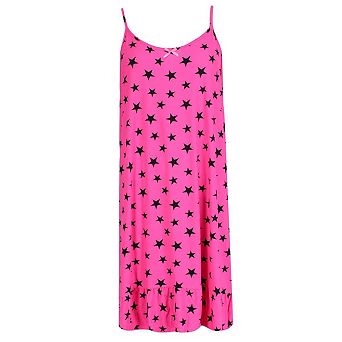 Elegant Emily Women's Plus Size Star Cami Sleeveless Sleep Gown