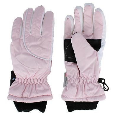 Grand Sierra Girl's Waterproof Taffeta Winter Ski Gloves