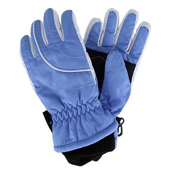 Grand Sierra Girl's Waterproof Taffeta Winter Ski Gloves