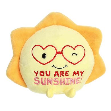 Aurora Small Yellow Witty Stuffed Animal 9" You Are My Sunshine Sun JUST SAYIN'