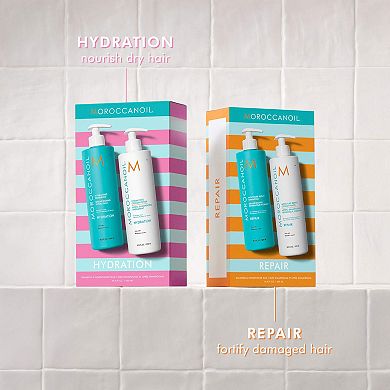 Moisture Repair Shampoo & Conditioner Half-Liter Set
