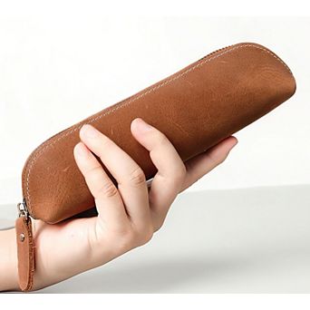 The Pallavi Leather Pencil Case and Makeup Bag