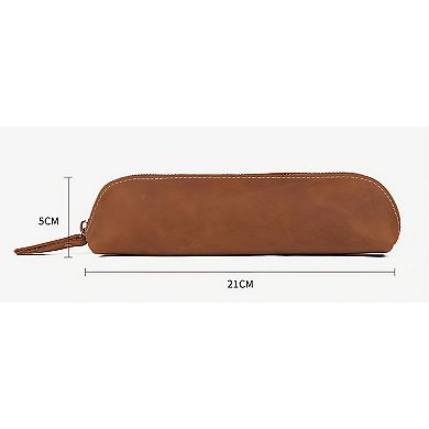 The Pallavi Leather Pencil Case and Makeup Bag