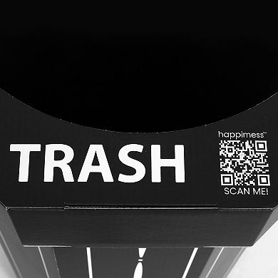 Fleur 25-Gallon Classic Disposable Corrugated Cardboard Event Trash Can and Recycling Bin (Set of 2)