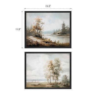 Belle Maison 2-pc. Landscape Wall Art Under Glass Set