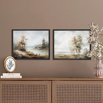 Belle Maison 2-pc. Landscape Wall Art Under Glass Set