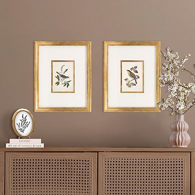 Belle Maison 2-pc. Bird Wall Art Under Glass Set