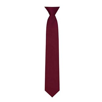 Kid's 14 inch Solid Clip-On Tie