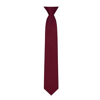 Kid's 14 inch Solid Clip-On Tie