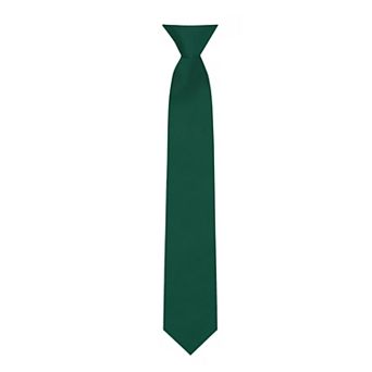 Kid's 14 inch Solid Clip-On Tie