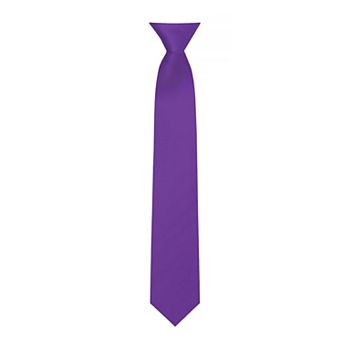 Kid's 14 inch Solid Clip-On Tie