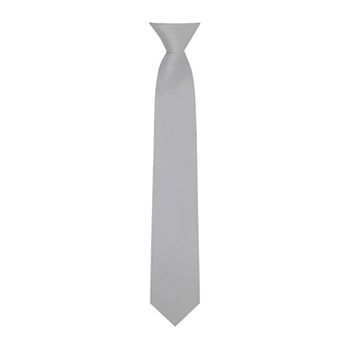 Kid's 14 inch Solid Clip-On Tie