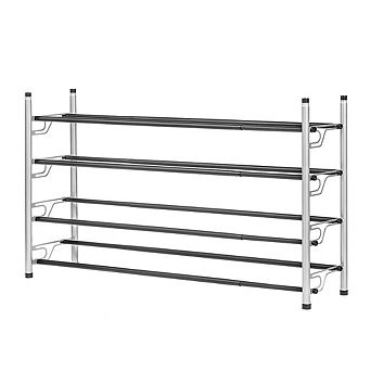 USTECH 4 tier Shoe Rack, Large Capacity Metal Shoe Organizer for Closet, Entryway, or Bedroom