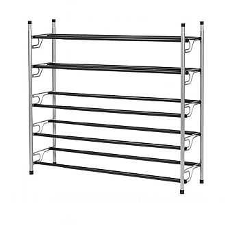 USTECH 5 tier Expandable Shoe Rack, Sturdy Metal Shoe Organizer for Closet, Entryway, or Bedroom
