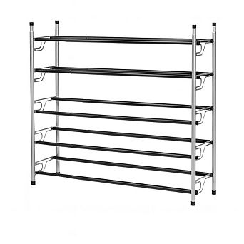 USTECH 5 tier Expandable Shoe Rack, Sturdy Metal Shoe Organizer for Closet, Entryway, or Bedroom