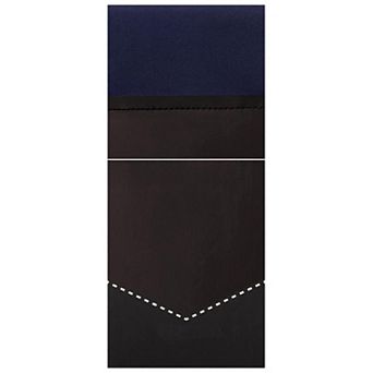 Jacob Alexander Men's Pre-Folded Rectangular Satin Pocket Square