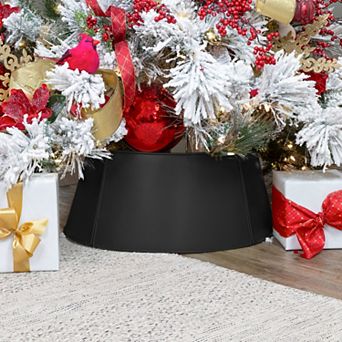 Metal Christmas Tree Collar (23-Inch Base, Black)