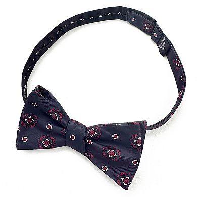Jacob Alexander Men's Diamond Bloom Traditional Freestyle Self-Tie Bow Tie - Navy Blue