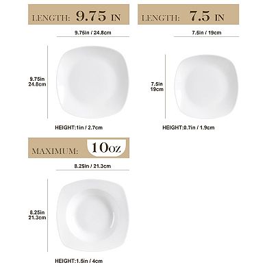 ELISA 18 pc Dinnerware Set, Tabletop for 6