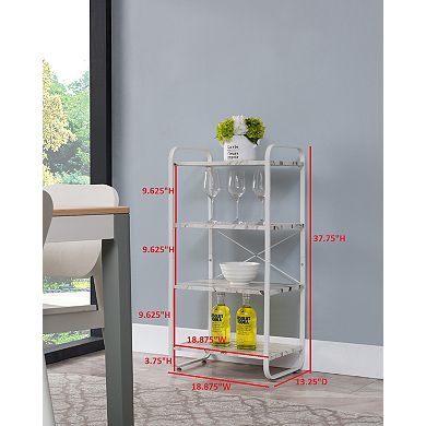 Kings Brand Furniture Hillcrest 4-Tier Baker's Rack