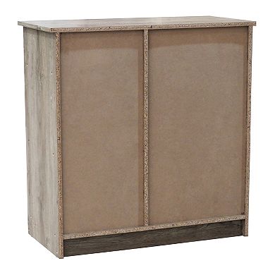 Kings Brand Furniture Verret Accent Storage Cabinet, Oak