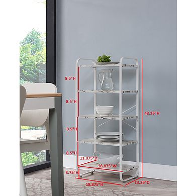 Kings Brand Furniture Hillcrest 5-Tier Baker's Rack