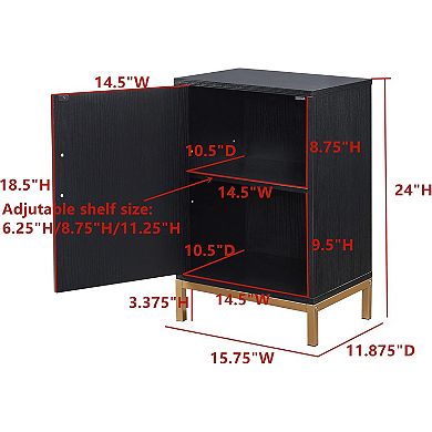 Kings Brand Furniture - Grant Accent Cabinet Side End Table, Bedside Nightstand